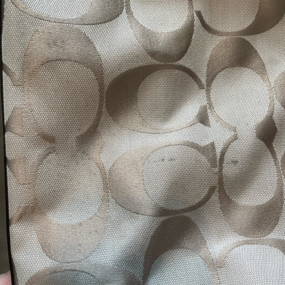 Coach Poppy Signature Hallie East Metallic canvas 👜 - Picture 7 of 10